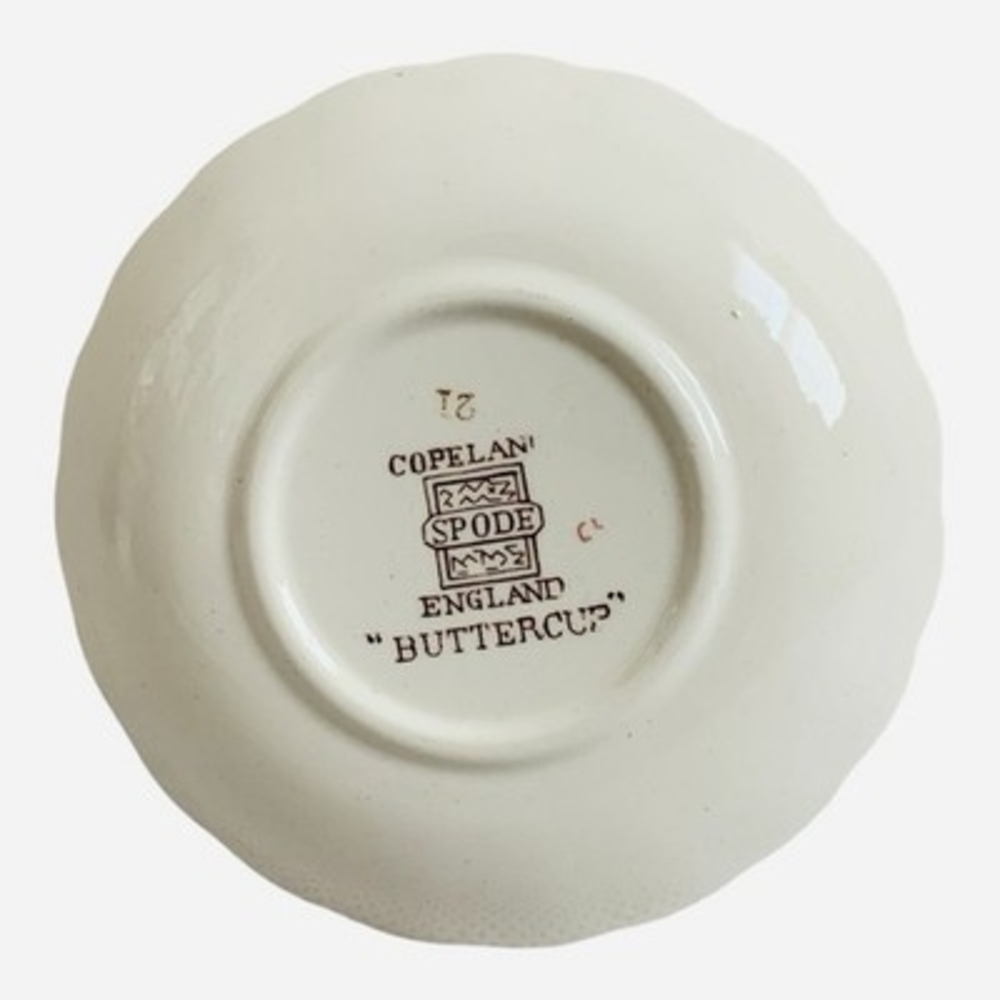 Copeland Spode Buttercup Saucer England Vintage Bone China EXC - Picture 5 of 5